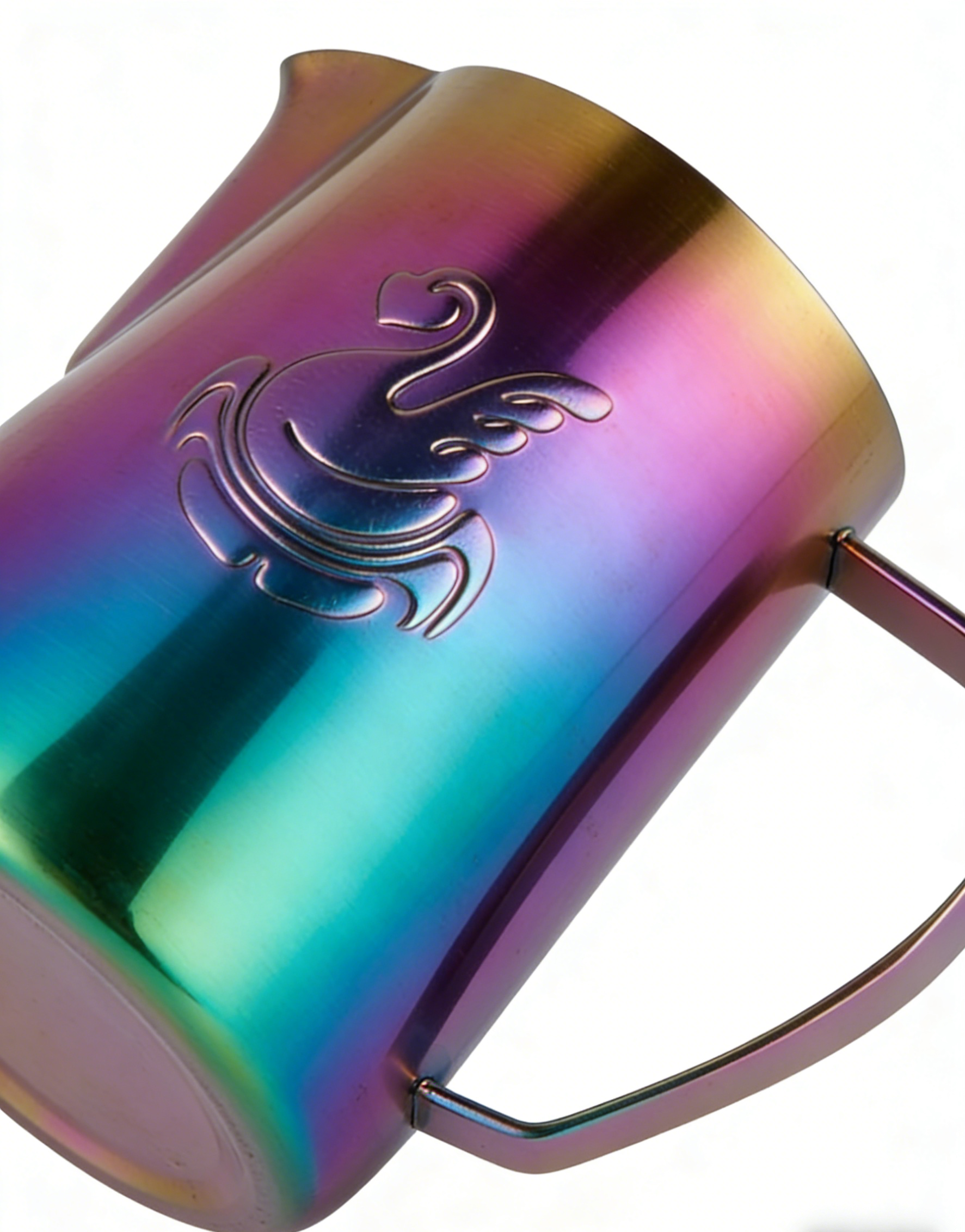 SWAN Latte Art Pitcher - Professional Milk Frothing Pitcher 600ml (Iridescent)