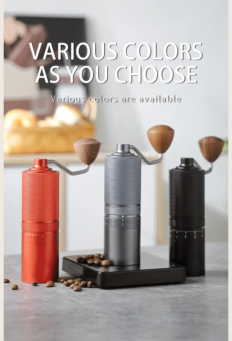 Premium Vantalio Manual Coffee Grinder - CNC420 Stainless Steel Precision Mill