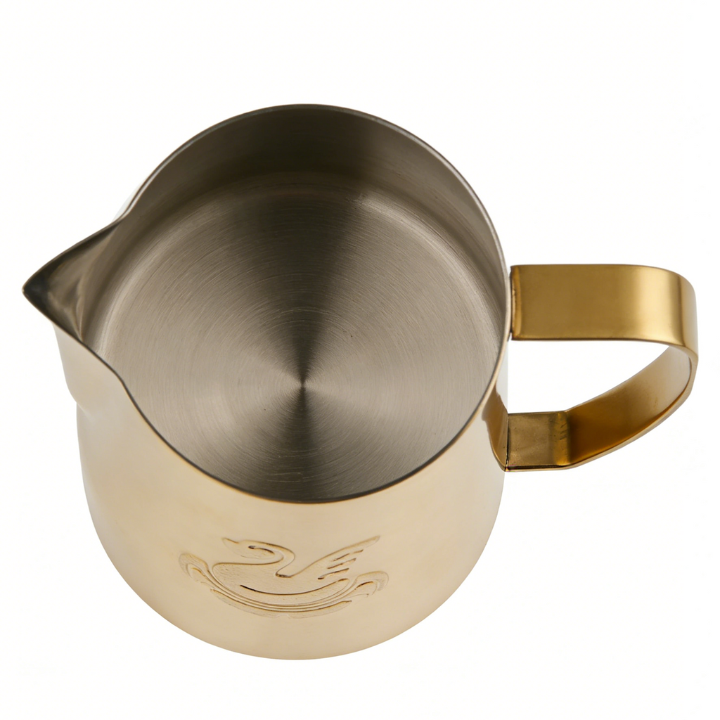 SWAN Latte Art Pitcher - Professional Milk Frothing Pitcher 600ml (GOLD)