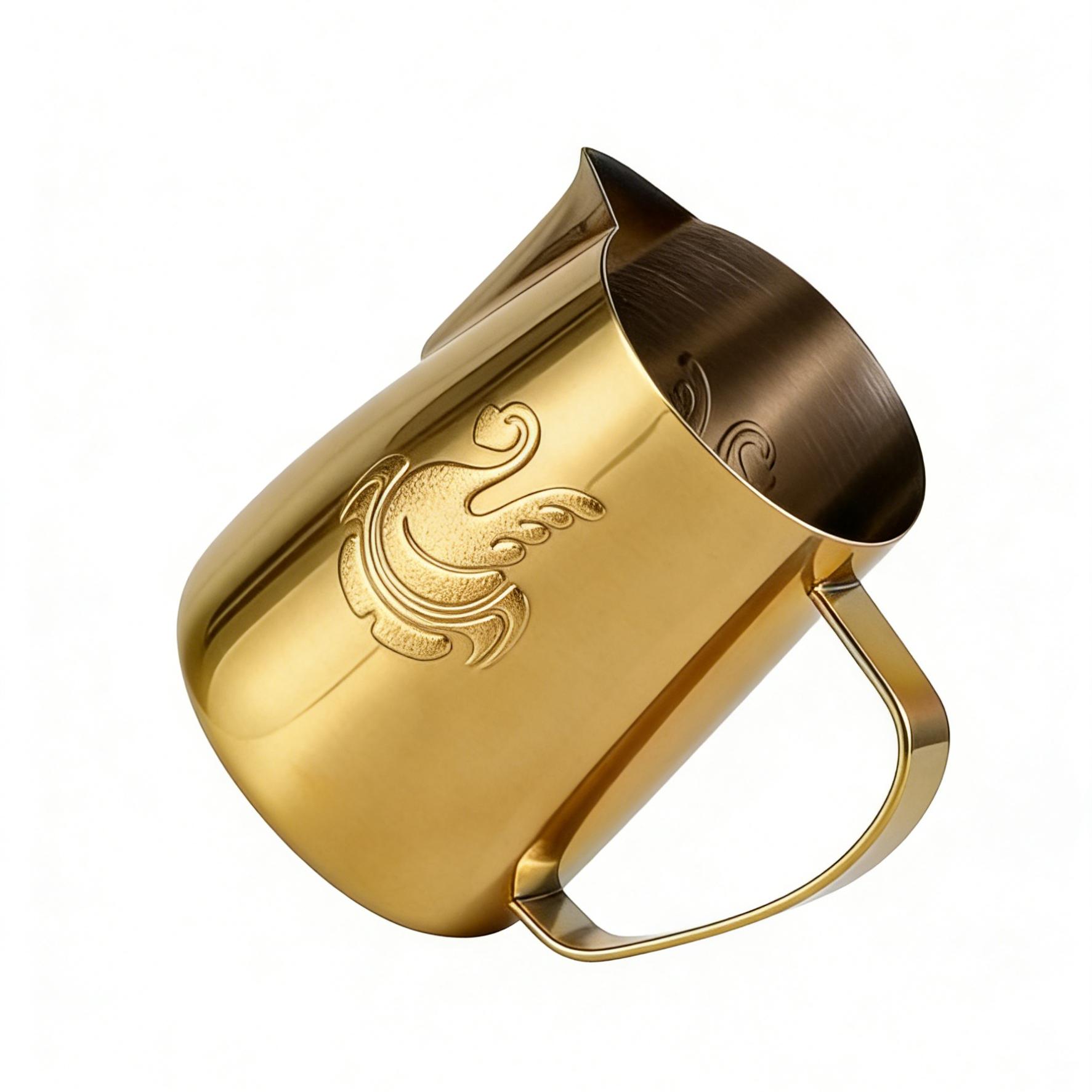 SWAN Latte Art Pitcher - Professional Milk Frothing Pitcher 600ml (GOLD)