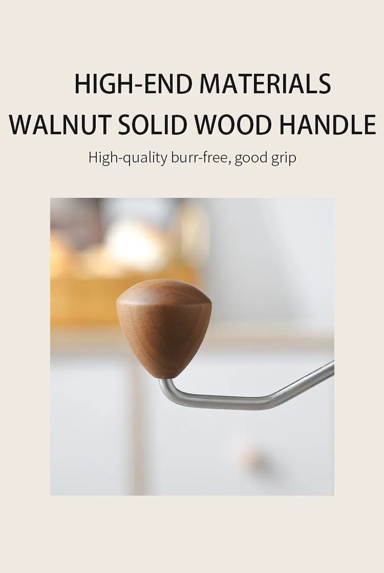 Premium Vantalio Manual Coffee Grinder - CNC420 Stainless Steel Precision Mill