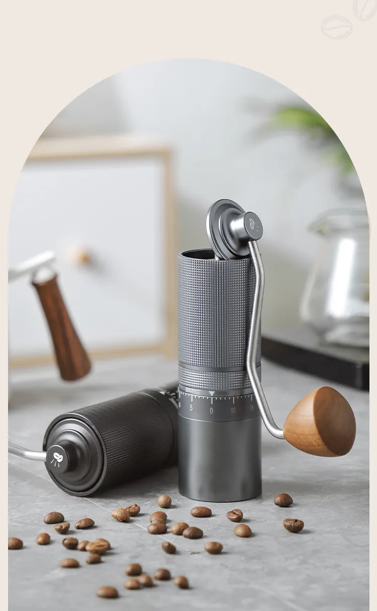 Premium Vantalio Manual Coffee Grinder - CNC420 Stainless Steel Precision Mill