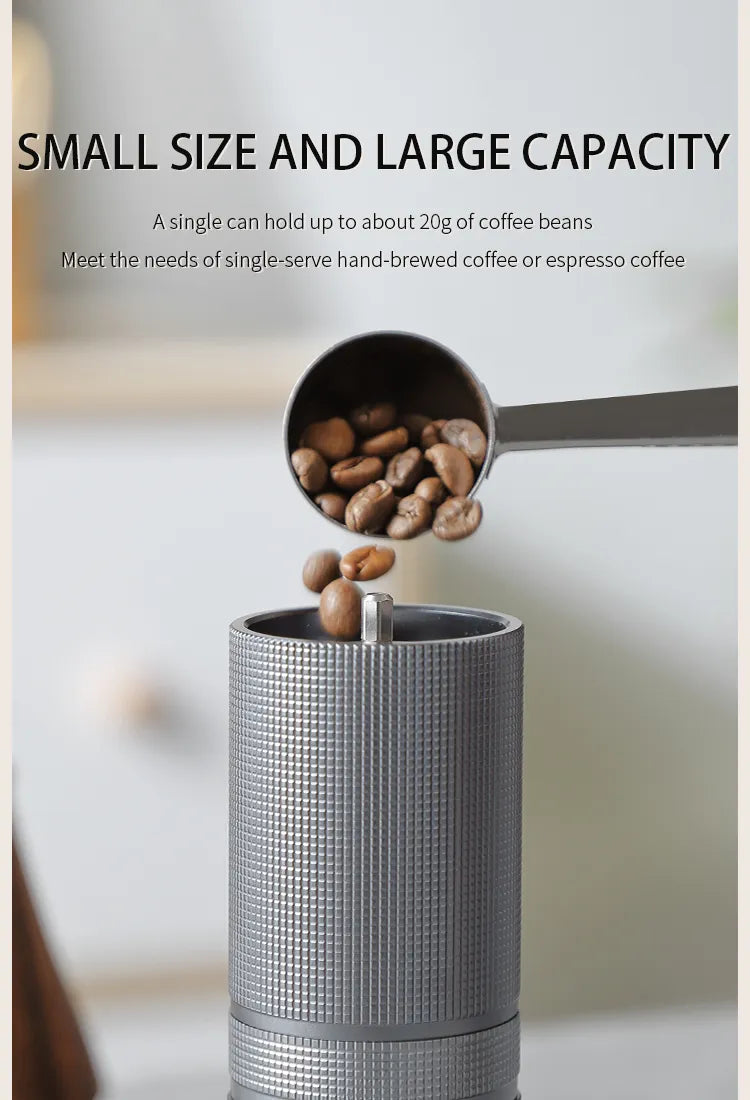 Premium Vantalio Manual Coffee Grinder - CNC420 Stainless Steel Precision Mill