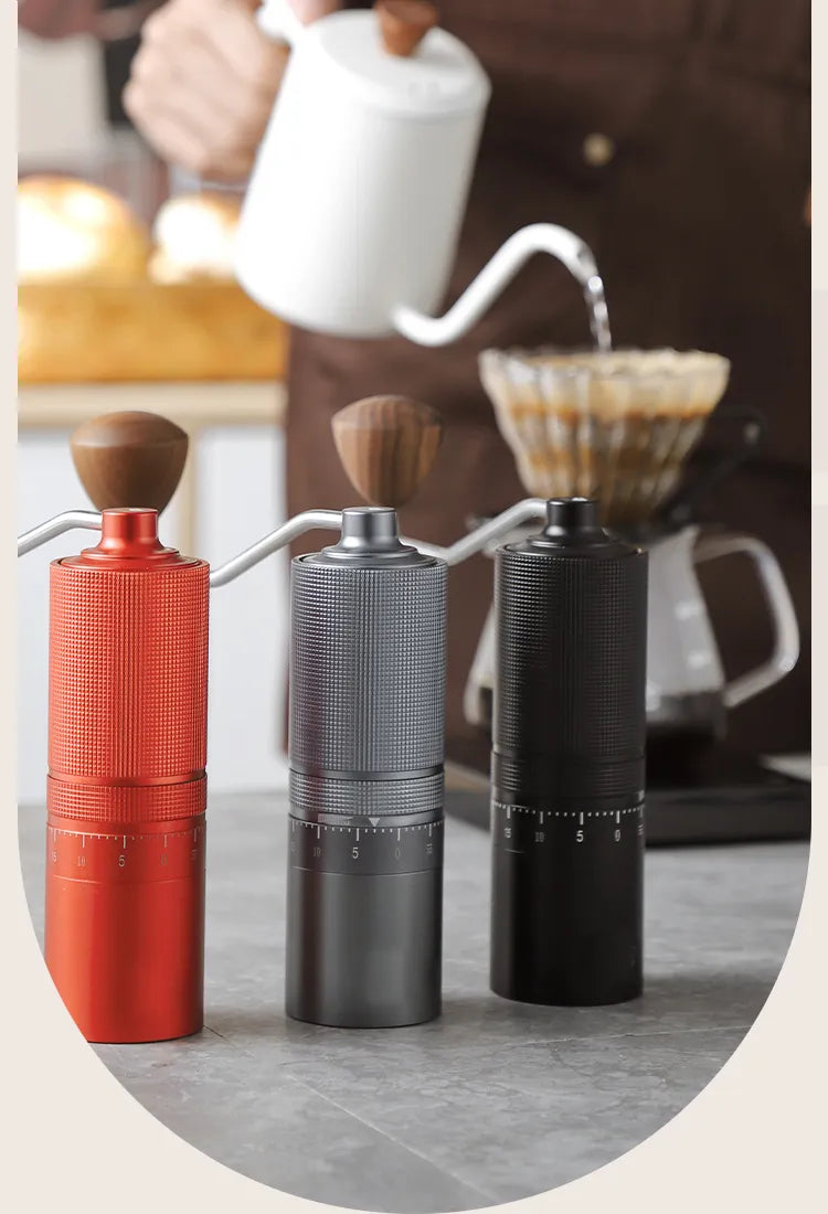 Premium Vantalio Manual Coffee Grinder - CNC420 Stainless Steel Precision Mill