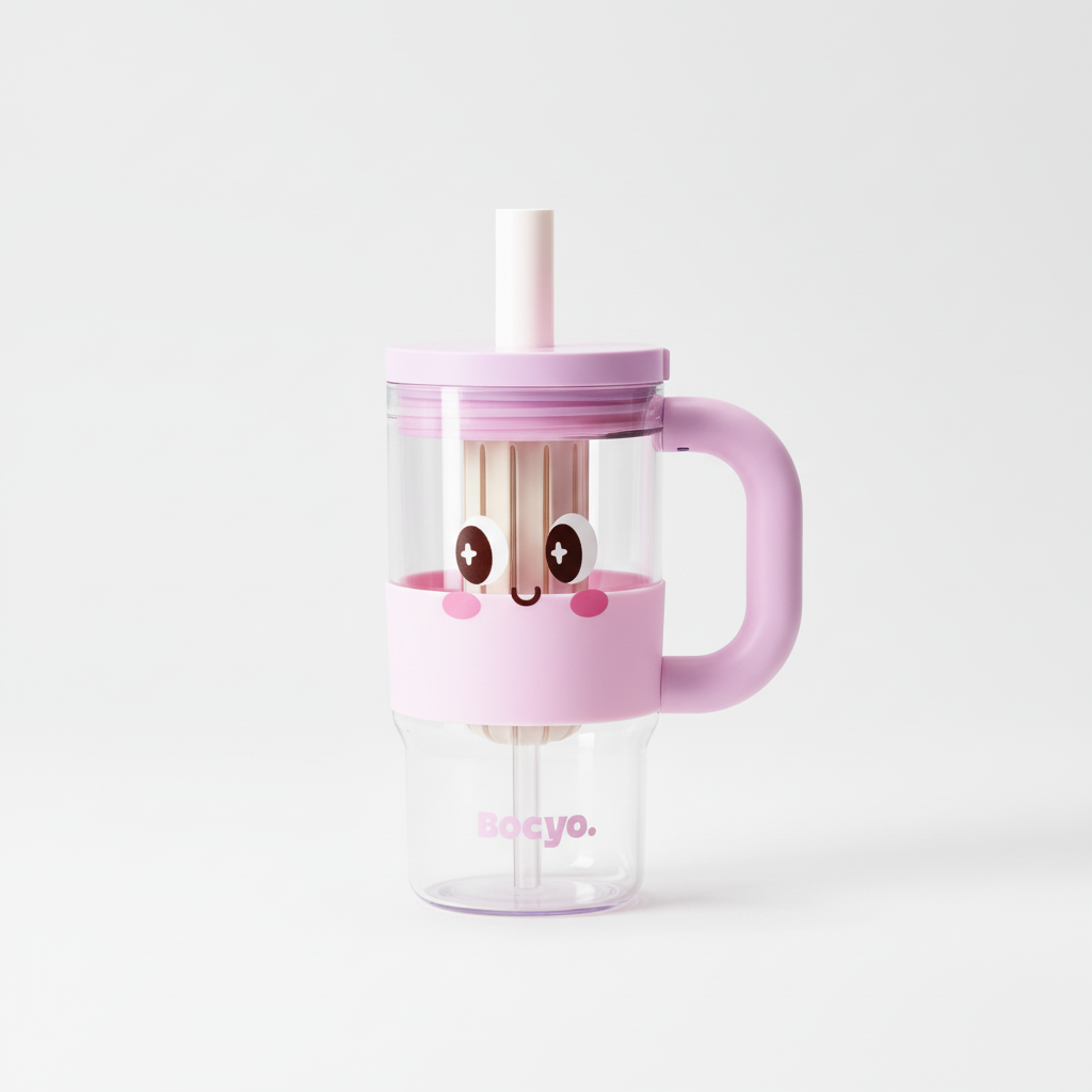 Vantalio Star Cloud Handle Cup 760ml – Pink Sweet Star variant