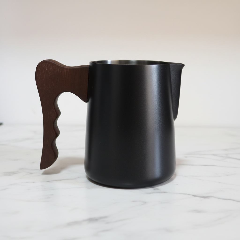 Wooden Handle Pitcher - Straight Front